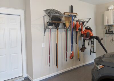 Garage yard tool rack